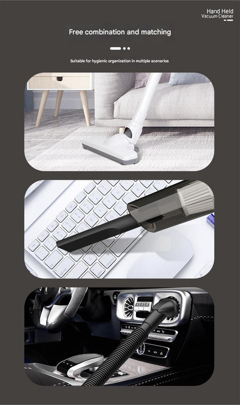 Cordless 2-in-1 Handheld & Stick Vacuum Cleaner with Detachable Water Tank & Dust Mite Remover(white)