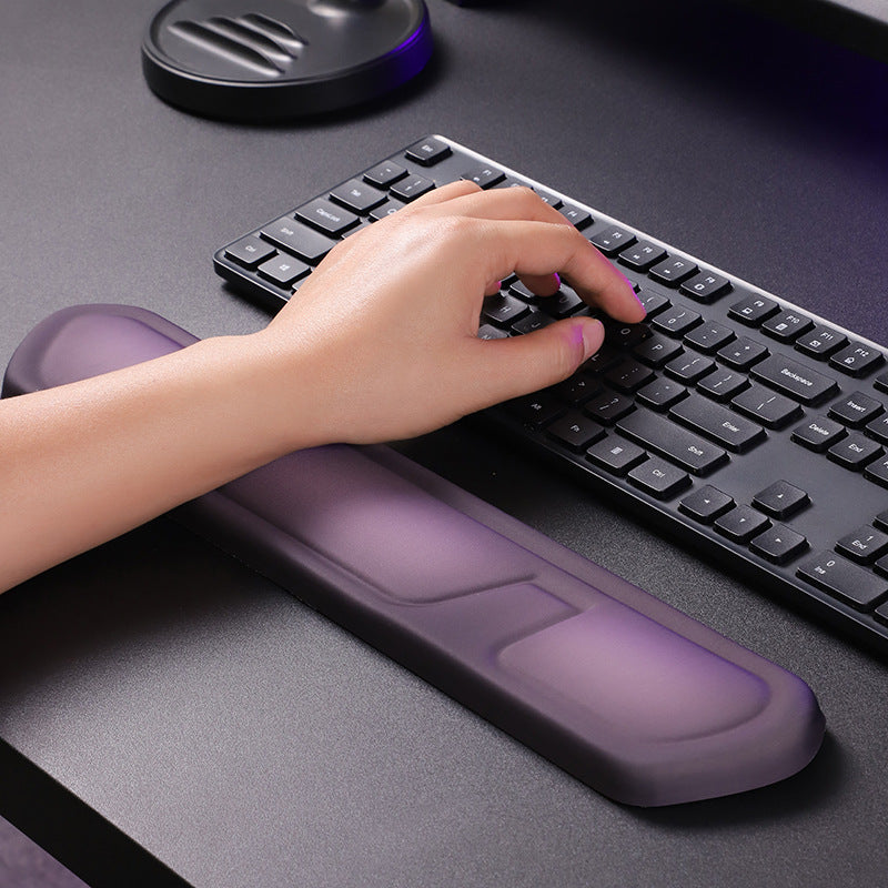 Purple Comfortable Memory Foam Wrist Rest Set – Ergonomic Mouse Pad & Keyboard Hand Support for Office and Home Use