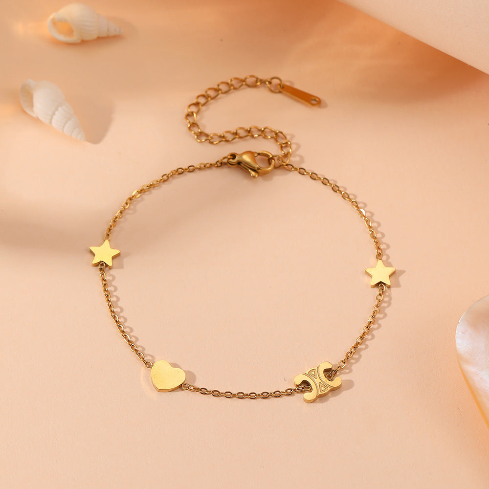 Stylish Stainless Steel Jewelry Set – Elegance Meets Durability with Parisian Arc de Triomphe Design