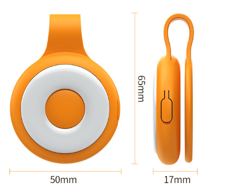 Black Mini Magnetic Selfie Light Clip-On LED Phone Fill Light Rechargeable 500mAh 5 Lighting Modes Portable Video Light for Vlogging & Zoom Calls