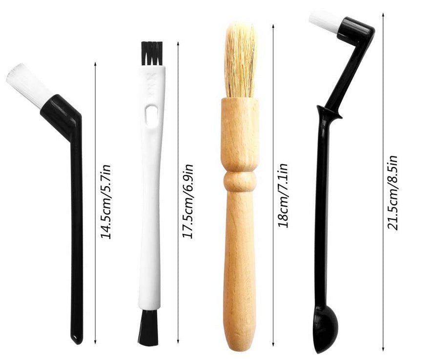 15 Piece Coffee Machine Cleaning Brush Set Barista Kit for Espresso Machines and Grinders Group Head and Steam Wand Cleaner Australian Home Barista Essential