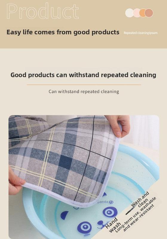 Washable Incontinence Bed Pad 150x200cm Reusable Waterproof Mattress Protector with Non-Slip Backing 4-Layer Absorbent Underpad for Elderly and Adults Dark Brown
