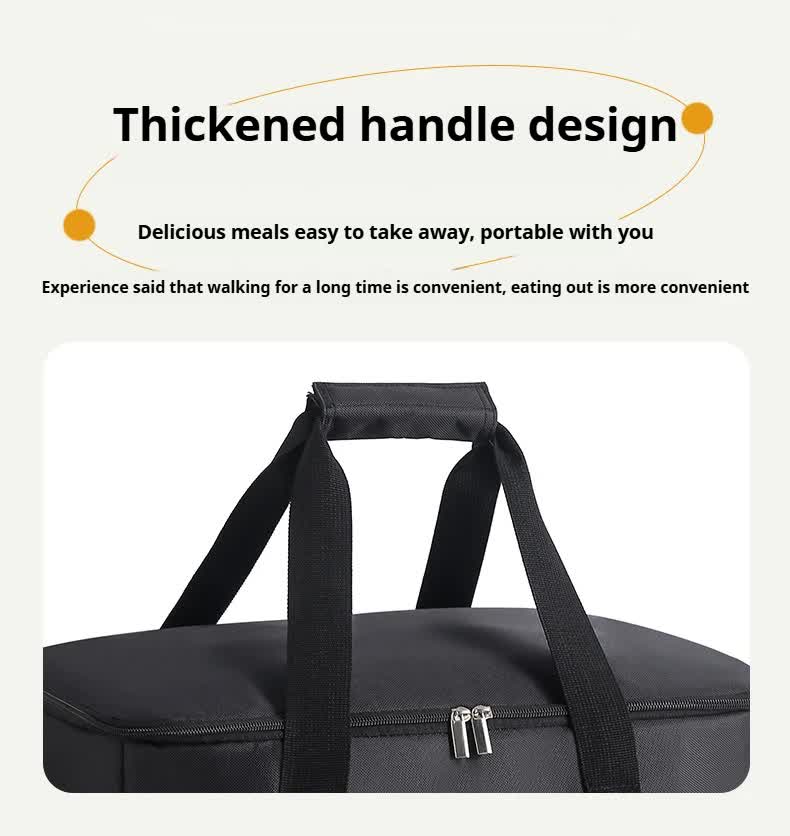 Large 35L Insulated Cooler Bag Soft Sided Leakproof Thermal Tote for Camping Beach Picnic BBQ Heavy Duty Grocery Carrier Black