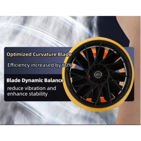 Blue Ultra-High Power Cordless Turbine Air Blower With Lithium Battery & Australian Plug Kit - 30,000 RPM High Velocity and Lightweight Operation for Leaf Blowing, Snow Removal & Multi-Use