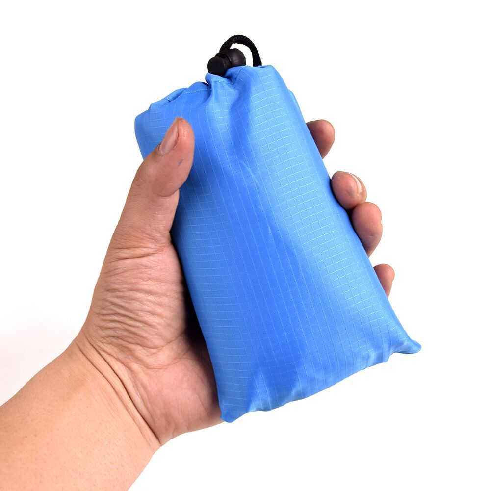 Black Extra Large Waterproof Beach Mat 1.8x2m Sand-free Portable Picnic Blanket 260g Lightweight for Australia Outdoor Camping