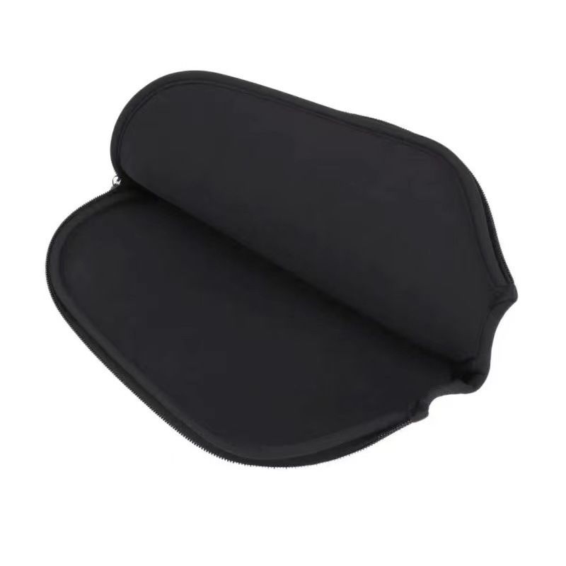 Black Fiberglass Pickleball Paddle Set with Black Neoprene Protective Cover - Lightweight Outdoor Sports Racket for Beginners & Pros
