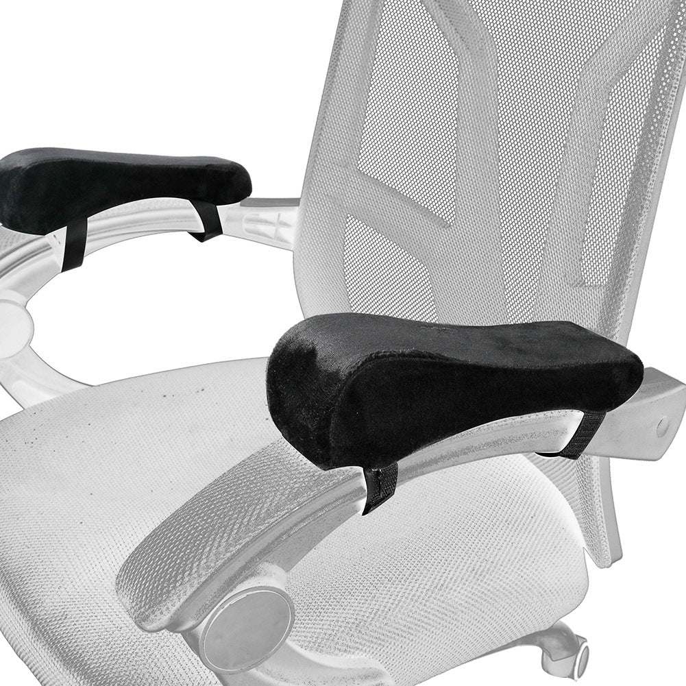 Wine red 2-Pack Chair Armrest Pad – Memory Foam Elbow Support Cushion for Office and Home Chairs