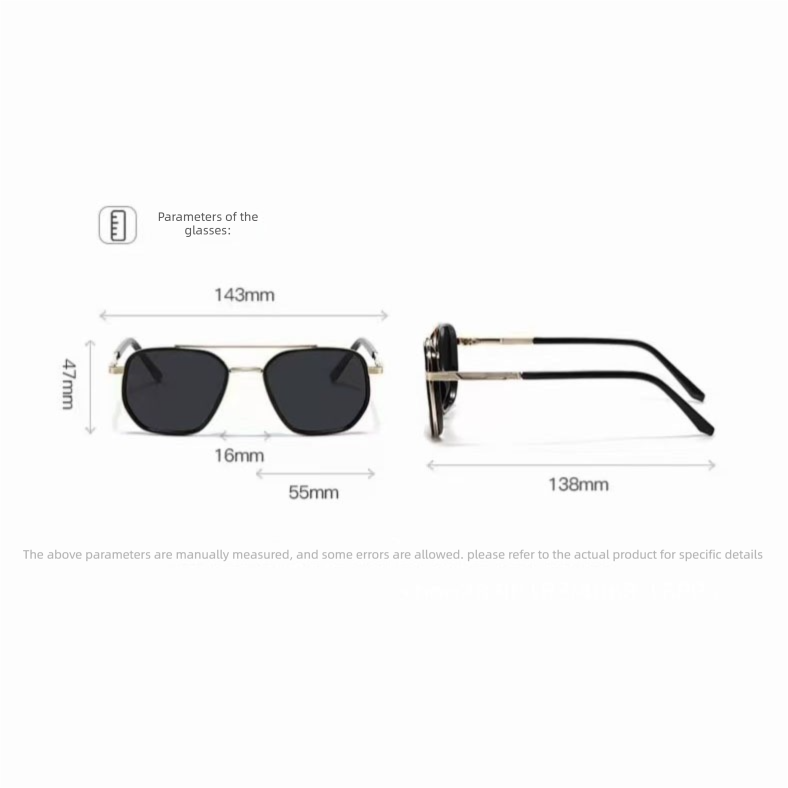 Mosa Tea Rectangular Sunglasses – Classic Frame Design with Adjustable Nose Pads for Daily Wear