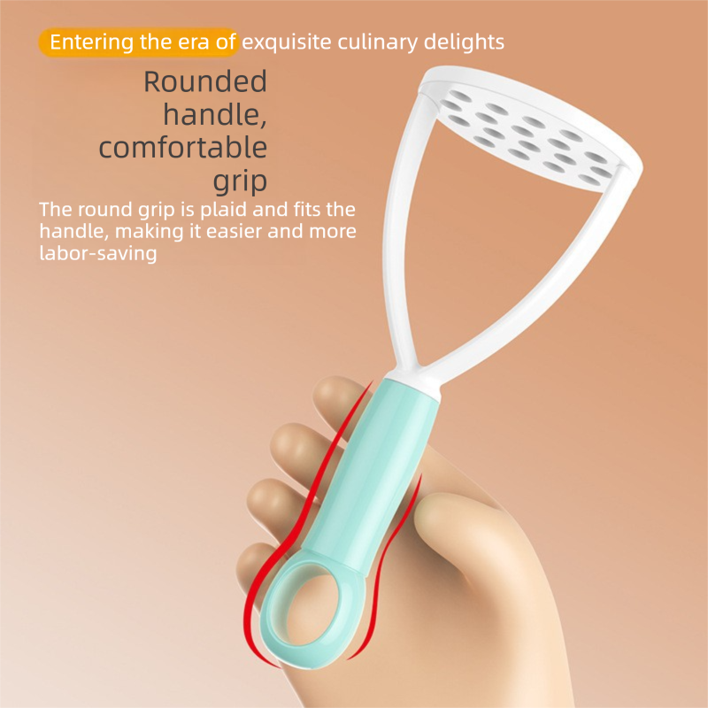 3-Pack Pink Manual Potato Masher - Baby Food Maker & Vegetable Ricer with Reinforced Arch Design, Durable PP Kitchen Tool for Mashing Potatoes, Sweet Potatoes, and Fruits