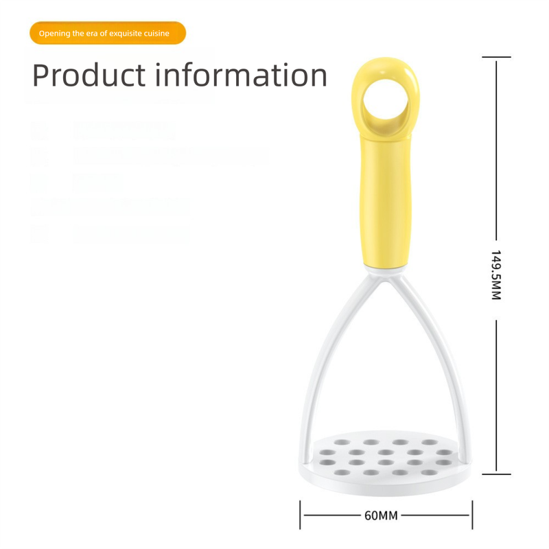 3-Pack Purple Manual Potato Masher - Baby Food Maker & Vegetable Ricer with Reinforced Arch Design, Durable PP Kitchen Tool for Mashing Potatoes, Sweet Potatoes, and Fruits