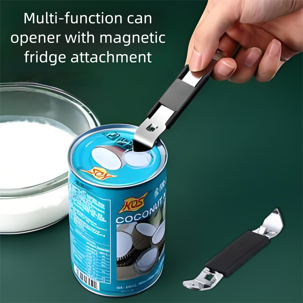 5-Pack Dark blue Magnetic Can Opener - Heavy Duty Puncture Tool for Condensed Milk and Coconut Cream Cans - Commercial Grade Kitchen Accessory for Milk Tea Shops and Daily Home Pantry Use