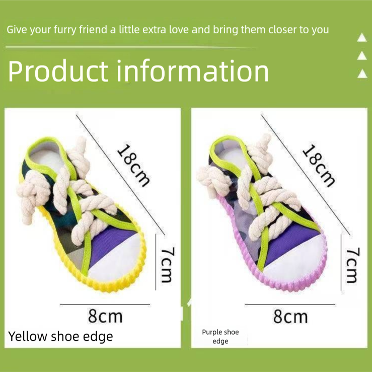 Grey Squeaky Canvas Shoe Dog Toy - Durable Realistic Sneaker Design for Chewing and Teething, Interactive Boredom Buster with Built-in Squeaker, Daily Play and Training Solution for Pets