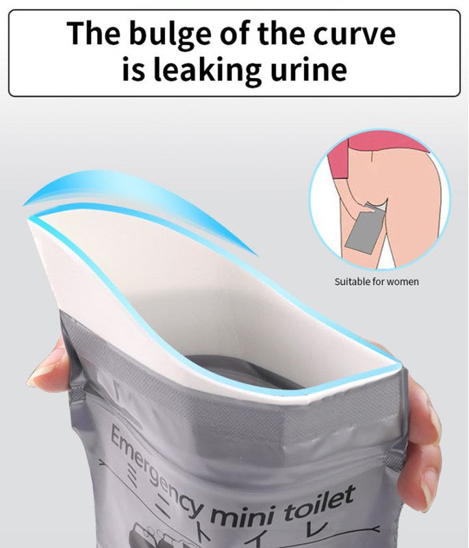 16PCS Leak-Proof & Odorless Motion Sickness Bags and Emergency Urine Bags - Unisex Portable Travel Potty for Car Road Trips & Camping