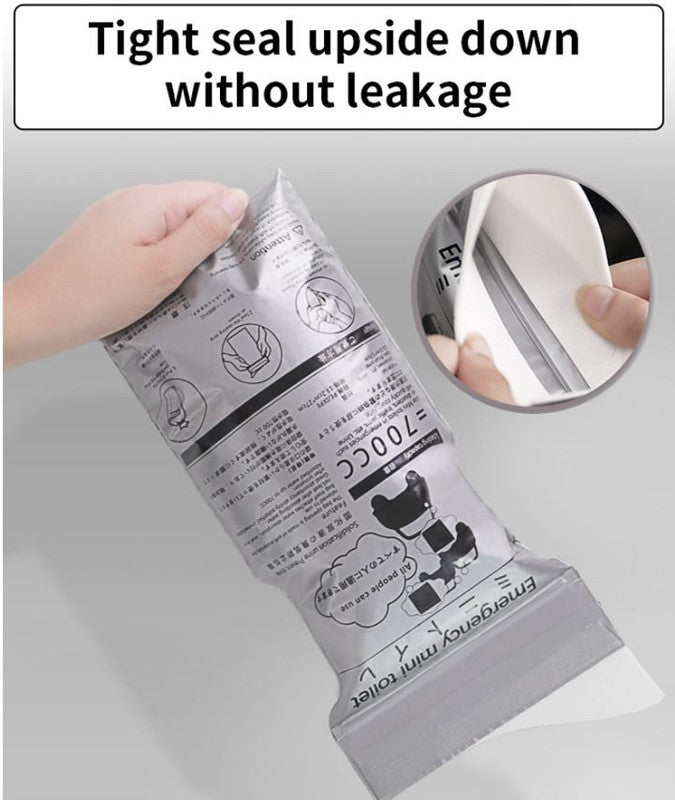 16PCS Leak-Proof & Odorless Motion Sickness Bags and Emergency Urine Bags - Unisex Portable Travel Potty for Car Road Trips & Camping