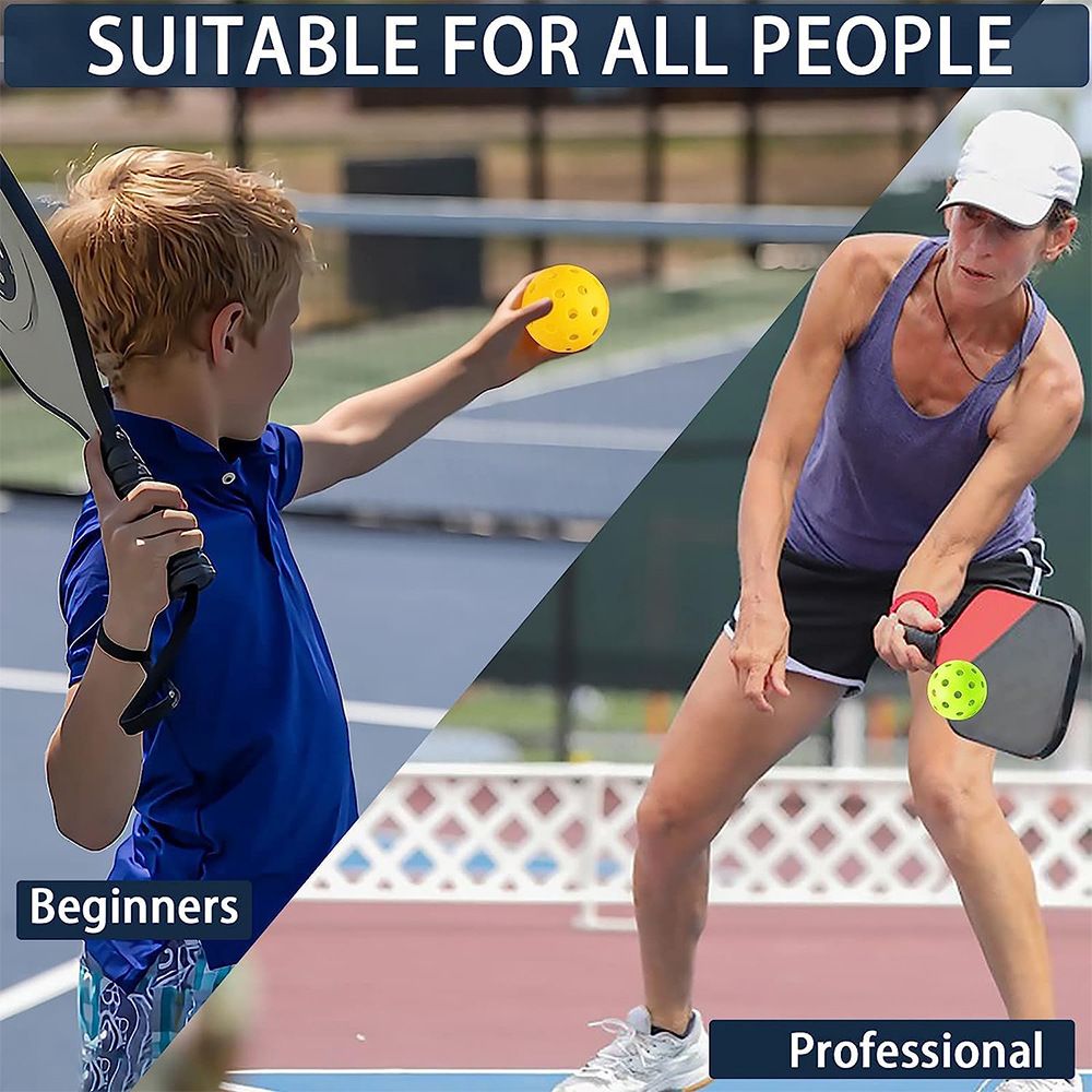 12-Pack White Professional Outdoor Pickleballs in Deluxe Gift Box - Seamless Crack-Resistant 40-Hole Training Balls Set