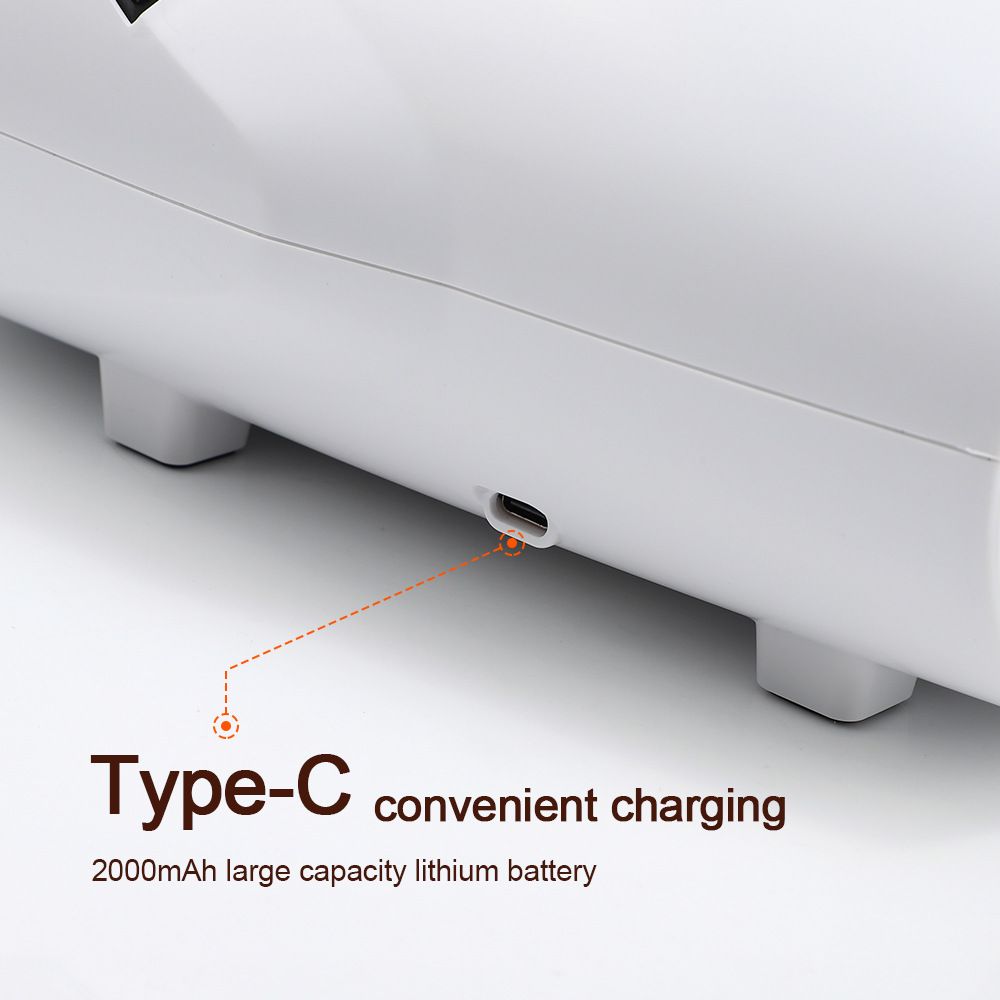 White Portable Electric Hand Massager - USB-C Rechargeable, Airbag Compression, Graphene 42℃ Constant Heating & 5 Levels Intensity for Everyday Use and Arthritis Carpal Tunnel Relief