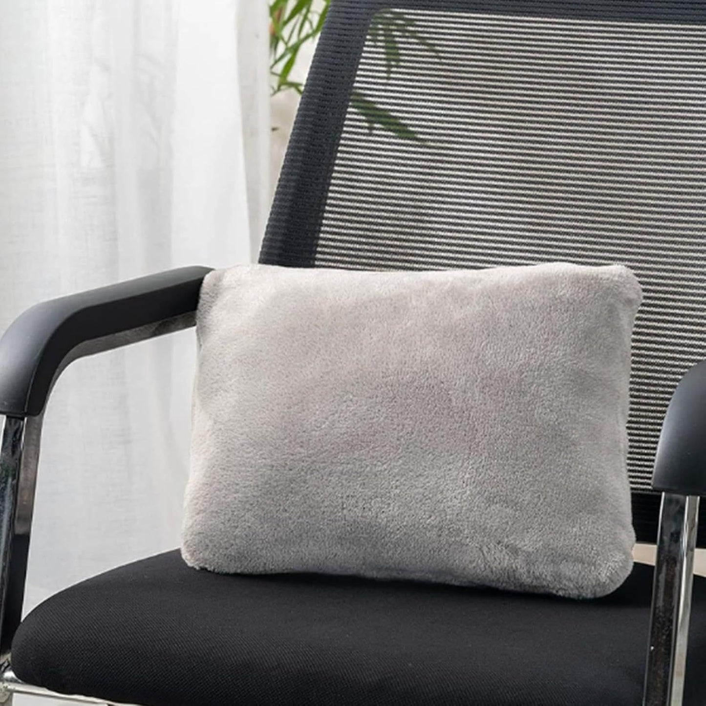 3-in-1 Portable Travel Blanket / Pillow / Wearable Shawl with Snap & Envelope Folding Design - 230GSM Soft Flannel Thickened Nap Blanket for Airplane Office Home, Space Saving & Machine Washable, Black 60 x 70 inch