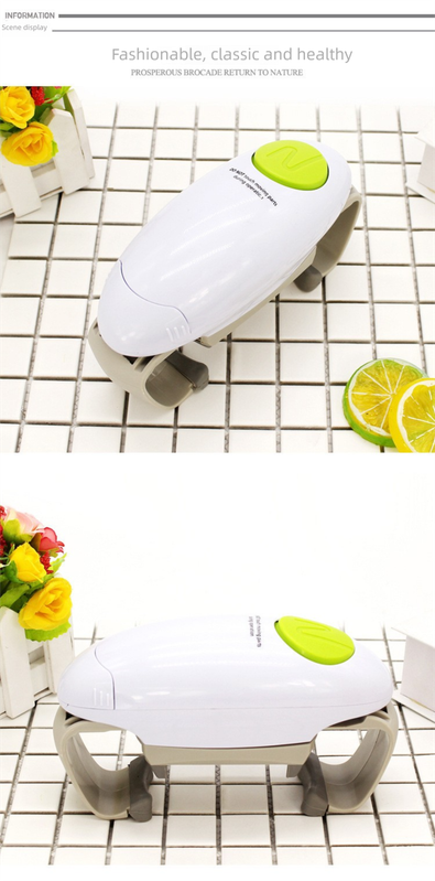 2-Pack Black and White Upgraded One-Touch Electric Can Opener — Dual-Handle Design, Automatic Hands-Free Can/Bottle Opener, ABS Material, Battery-Powered (Batteries Not Included), Designed for the Kitchen