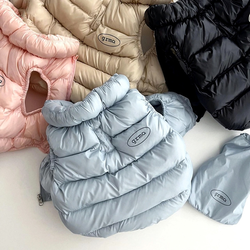 Pink M size Dog Winter Coat Quilted Puffer Jacket - Warm Cotton Padded Vest for Small Dogs, High Collar Pet Clothes for Chihuahua Yorkie Poodle Bichon Schnauzer, Lightweight Cold Weather Dog Apparel with Elastic Cuffs