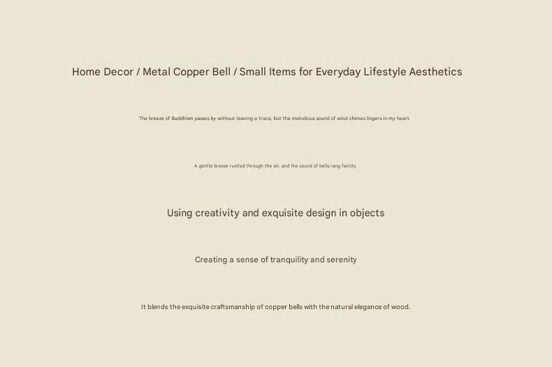 White Magnetic Door Bell Chime - Dopamine Style Brass Bell with Alloy Frame - No Drill Entry Door Chime for Home, Office, Fridge - Modern Japanese Design, Crisp Sound, Easy Install