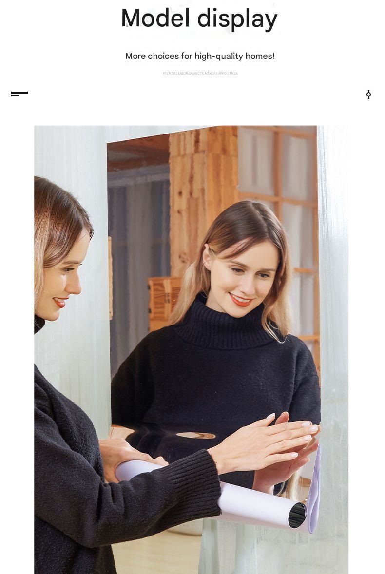 40*200cm Self-Adhesive PET Mirror Sticker - Unbreakable Soft Glass Mirror Film，Safety Soft Mirror - Cut-to-Size, High-Reflective Wall Decal for Bedroom, Wardrobe, Bathroom - Easy Peel-and-Stick Installation, No Drill Damage Space-Saving Design
