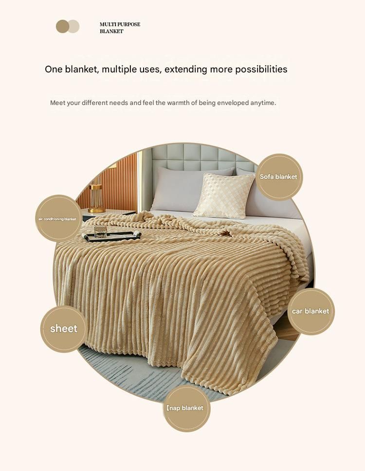 100*150cm Dark grey Solid Colour Flannel Throw Blanket - Thick Double-Sided Fleece with Ribbed Texture - Soft throw blanket& Lightweight for Sofa, Bed, Office Nap, Air-Conditioned Rooms - Durable, Machine Washable, Non-Shedding