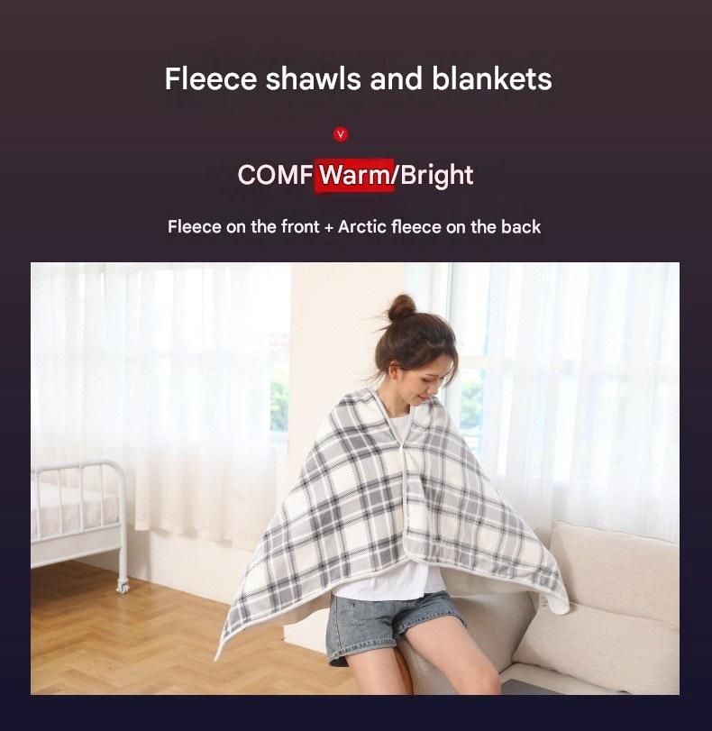 Black and White 100*140cm Japanese-Style shawl blanket Ultra-Soft Blanket - Thick Polyester Throw for Sofa, Bed, Office,  Cozy Nap Blanket for Winter & All Seasons