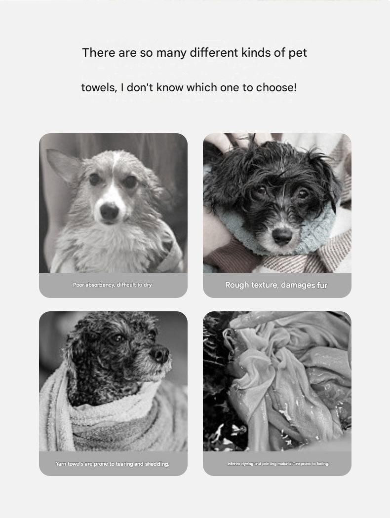 Grey and White M Size Super Absorbent Dog Bathrobe – Quick-Dry Coral Fleece Pet Towel with Snaps & Adjustable Belly Strap | Wearable Drying Coat for Small Medium Large Dogs & Cats After Bath, Swim, Rain