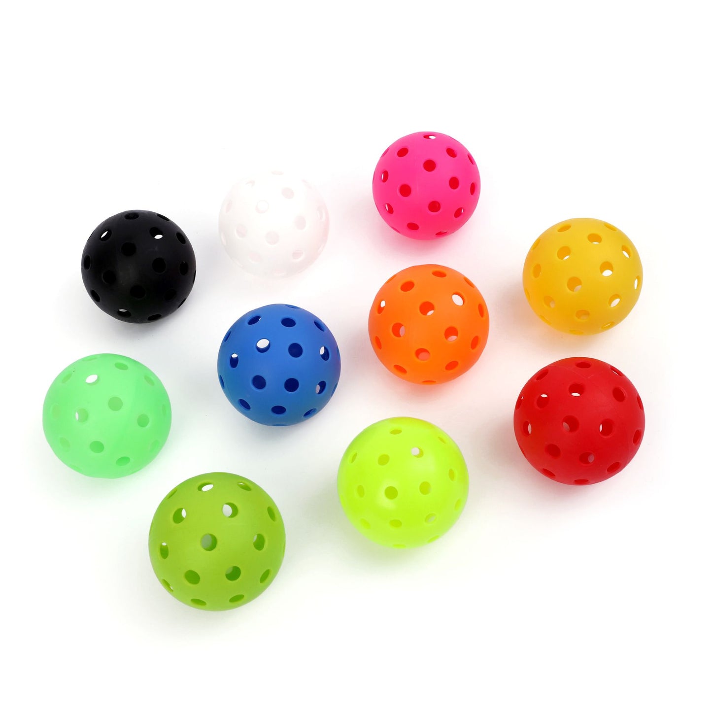 Blue Pickleball Balls Set - 6 Piece 40 Hole Outdoor Indoor Pickleball Match Balls