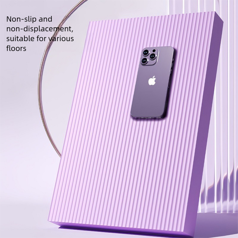 Purple  4cm Thick Balance Pad - Non-Slip High Density Foam Exercise Mat for Plank Push Up Knee Protection Fitness Training( 44cm x 30cm x 4cm)