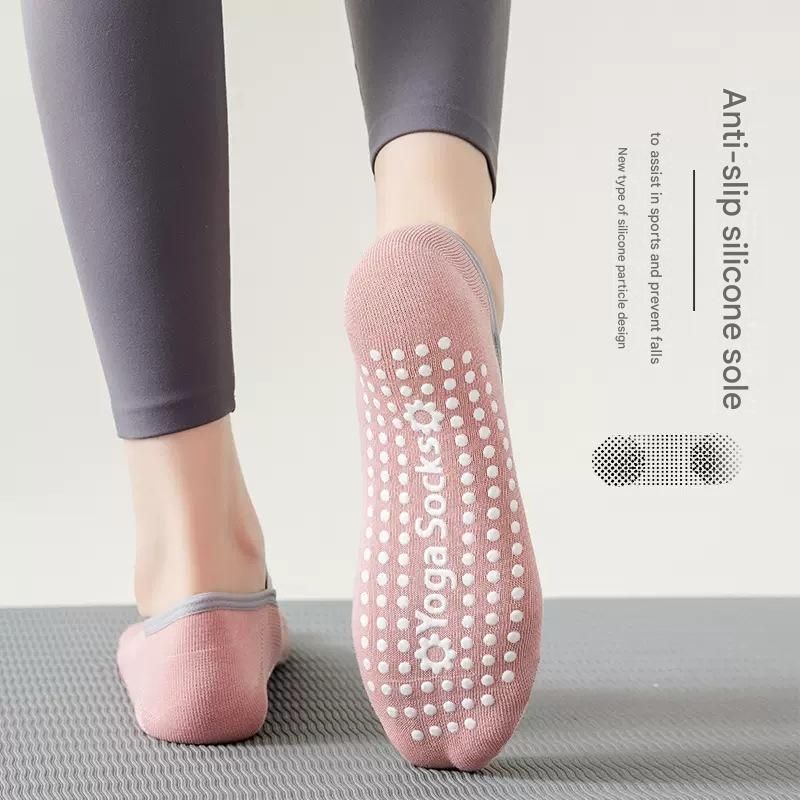 3-Pack Light green Anti-Slip Yoga Socks - Grippy Pilates Dance Fitness Socks with Silicone Grip for Women