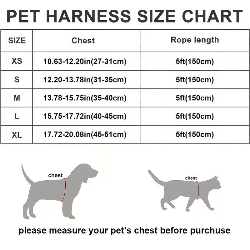 Black Breathable Dog Harness and Leash Set - Adjustable Reflective Pet Vest with Swivel Clip(Size: XL)