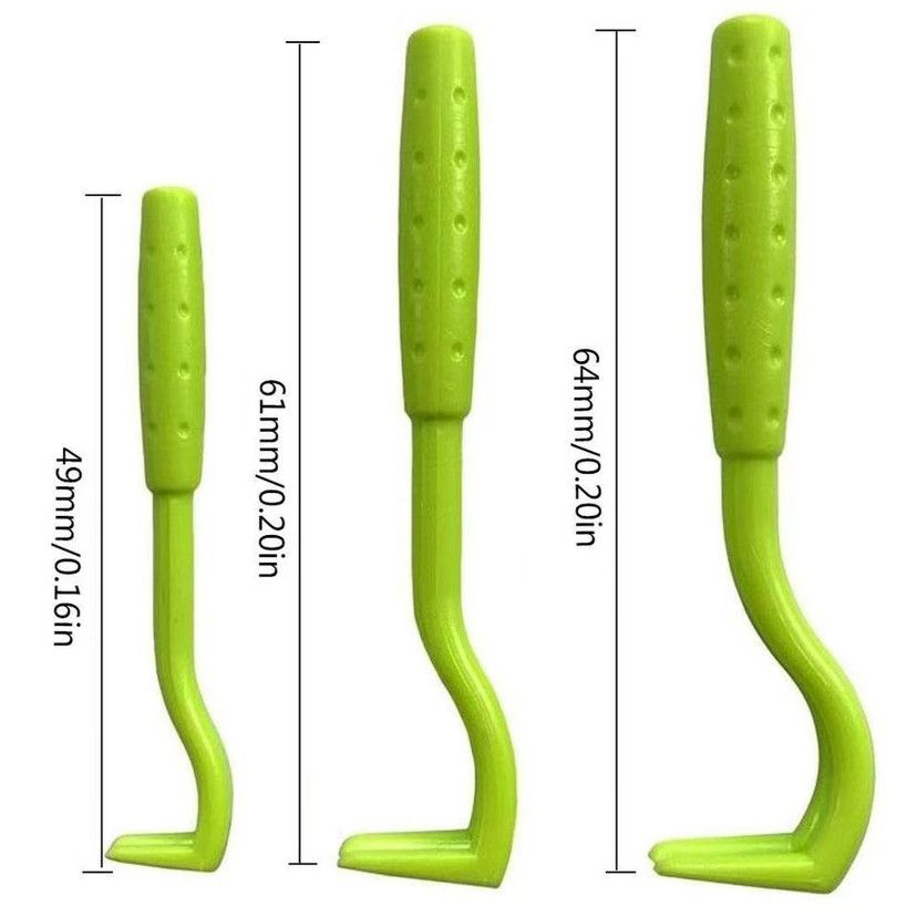 2-Pack Yellow Pet Tick Remover Tool Set - Small Medium Large Flea and Tick Hook Removers
