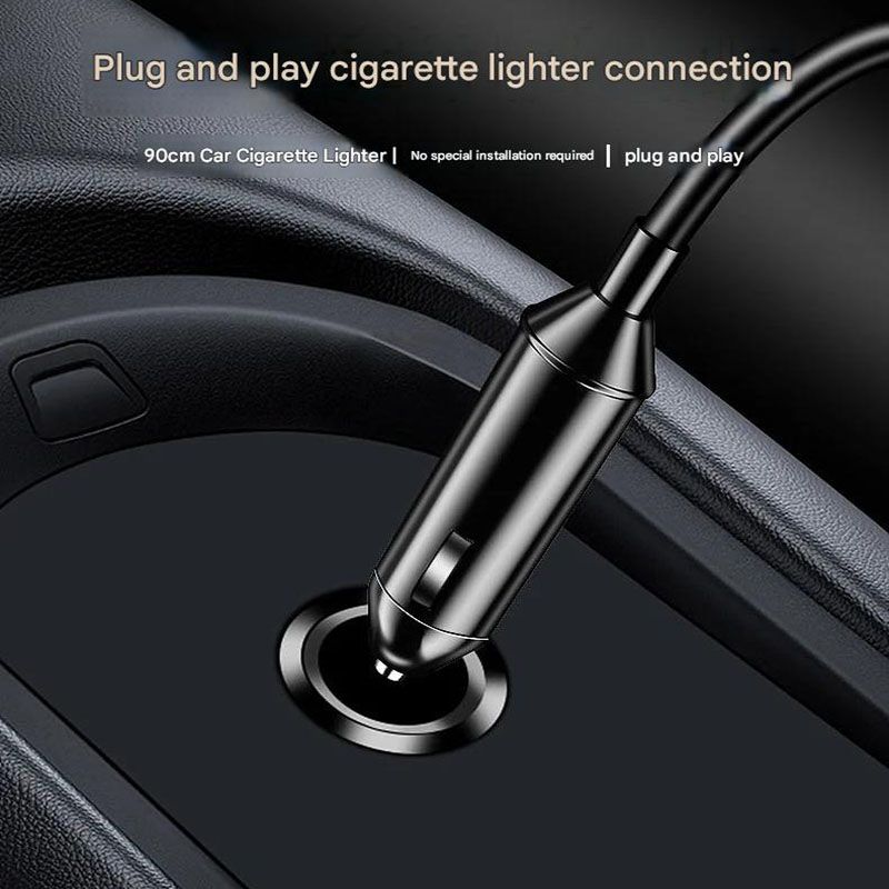 White Portable Car Electric Kettle 12V/24V Universal USB Travel Water Boiler 500ml 316 Stainless Steel Smart Temperature Control