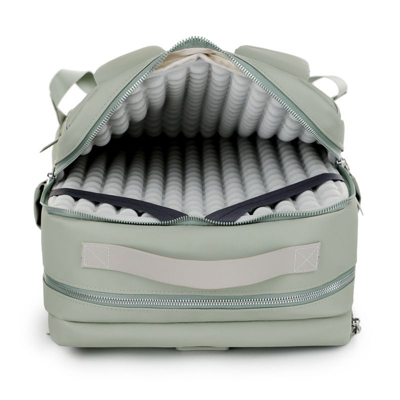 Dark grey Large Capacity Airbag Backpack Multi-Compartment Laptop Backpack Travel Business Bag