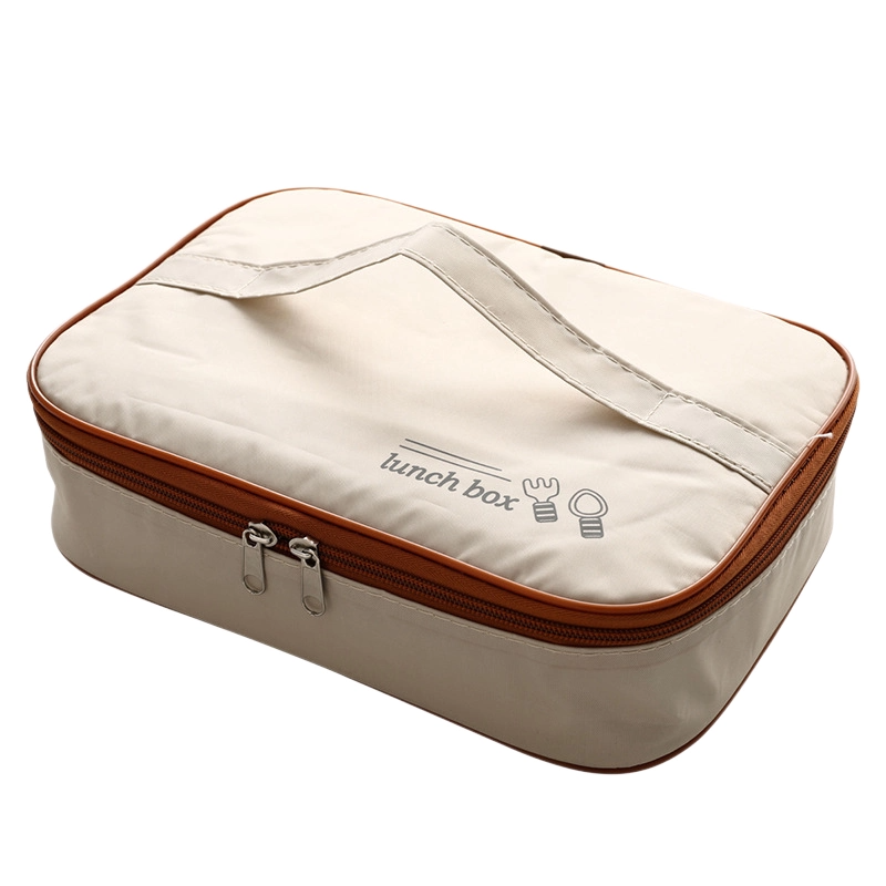 3 Grids 316 Stainless Steel Insulated Lunch Box with Compartments Large Capacity Bento Box with Insulated Bag