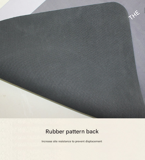 Black Kitchen Countertop Drainage Mat Absorbent Quick Dry Tech Velvet Dish Drying Pad 40x60cm(CD0076-4)