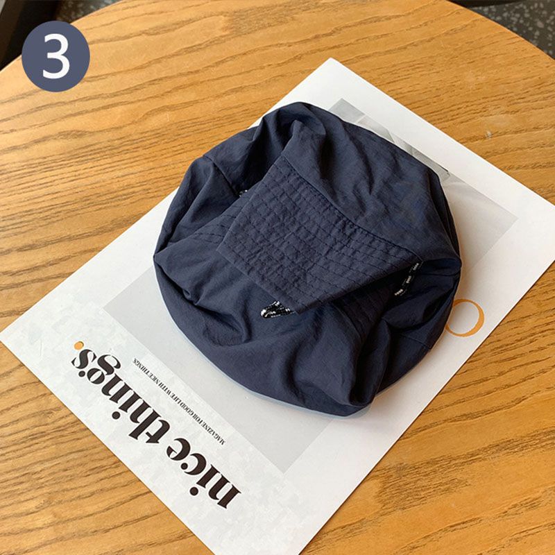 Grey Packable Bucket Hat Unisex Wide Brim Foldable Sun Protection Hiking Travel Cap