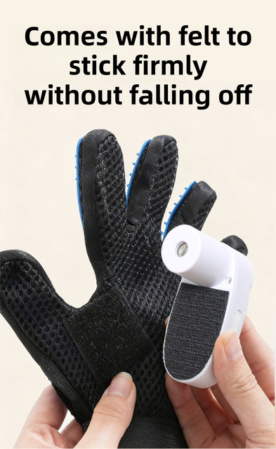 2PCS Black Blue Pet Grooming Spray Glove with Pink & Black Detachable Typec Mister - TPR Soft Deshedding & Massage Brush Glove for Cats and Dogs, Anti Static Spray to Reduce Flying Fur and Easy to Clean