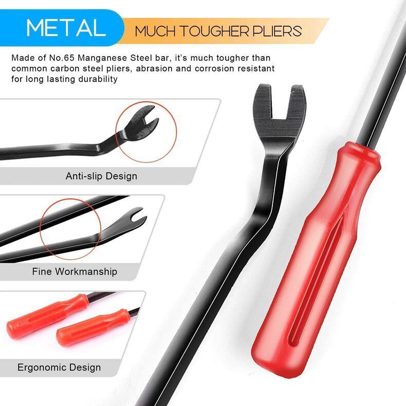 Boxed 710Pcs Heavy Duty Car Retainer Clips Kit with 4Pcs Fastener Removal Tools, 5Pcs Reusable Cable Ties and Metal Pliers  – 16 Most Popular Sizes Push Pin Rivets Assortment for Automotive Bumper Fender Side Skirt