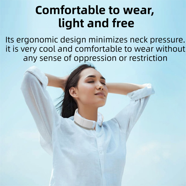 White Reusable Neck Cooling Ring – 360° Omnidirectional Wearable Ice Collar for Summer Heat Relief, Battery-Free Ergonomic Cooling Tube for Outdoor Sports Fitness