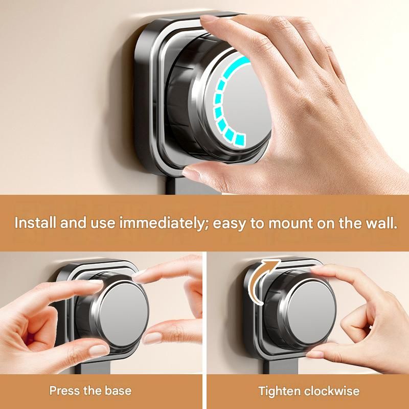 3 pack Milky white Suction Cup Mop and Broom Holder Wall Mount - No Drill Adhesive Hook for Bathroom, Kitchen and Laundry, Strong Hold Reusable Storage Organiser for Cleaning Tools