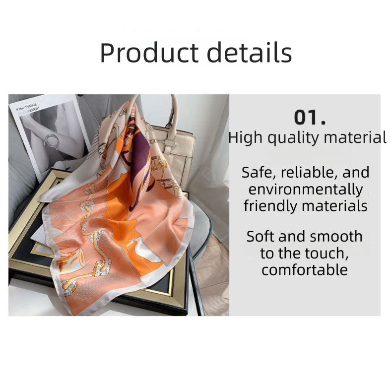 Butterfly and Flower Styles Korean Design 70x70cm Imitation Silk Scarf Gift Set for Women - Fashionable Square Scarf with Scarf Ring & Luxury Gift Box, Versatile Neck Scarf for Mum, Grandma, Ladies - Ideal Gift for Mother's Day, Birthday, Anniversary