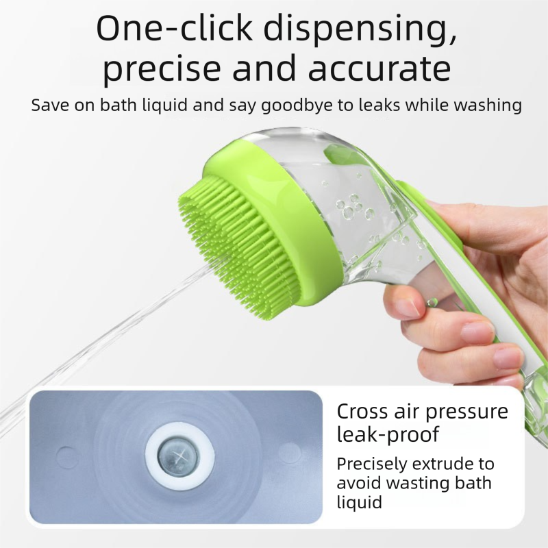 2-Piece Pet Cleaning Set - Blue Silicone Bath Brush with Liquid Dispenser and Pink 40*80cm  Microfiber Drying Towel, Cleaning Leak-Proof Massage Scrubber for Dogs and Cats
