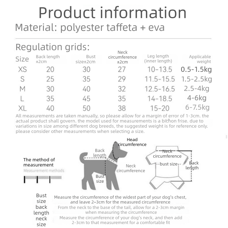 Grey and Orange S size Dog Raincoat with Leash Access and Transparent Hood - Waterproof Full Body Pet Rain Suit for Small and Medium Dogs, Reflective Trim, Removable Tail Cover, Outdoor Walking Apparel