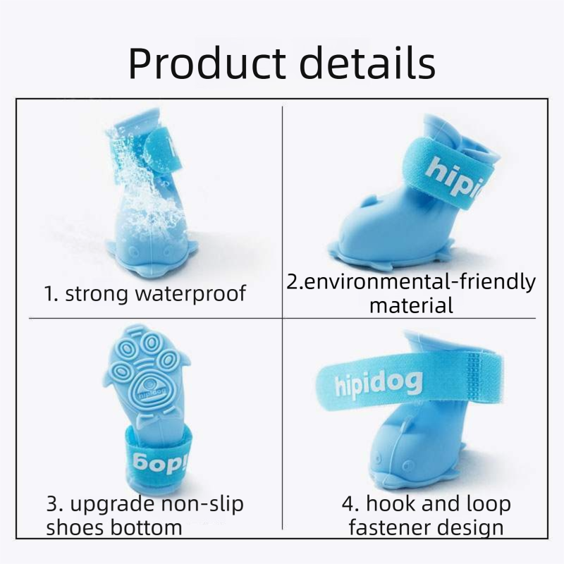 3 Piece Dog Rain Gear Set -M size  Pet Rainy Day Kit with Grey Waterproof Dog Raincoat,  yellow Waterproof Rain Boots Set of 4 and grey Super Absorbent Quick Dry Pet Towel for Small and Medium Dogs