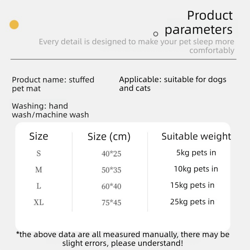 Grey XL size Luxury Plush Pet Sleeping Mat, Thickened Warm Pet Bed Cushion for Dogs and Cats, Soft Fabric Pet Sofa Pad with Non-Slip Waterproof Base