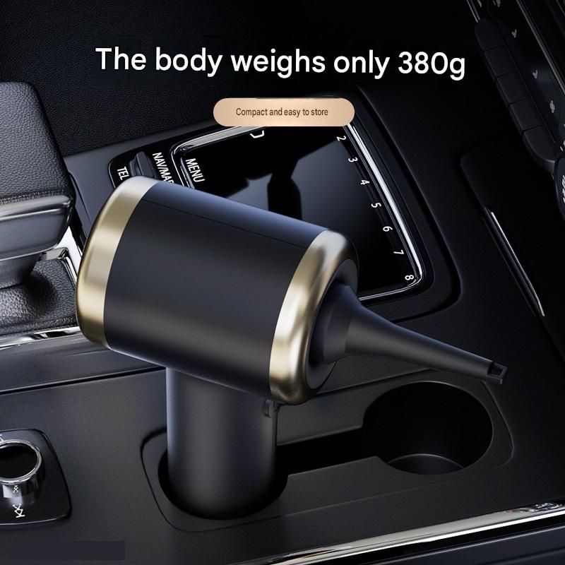 Black Handheld Cordless  Vacuum Cleaner Air Duster 4-in-1 Mini Vacuum Blower Rechargeable Portable Auto Home Cleaning Tool