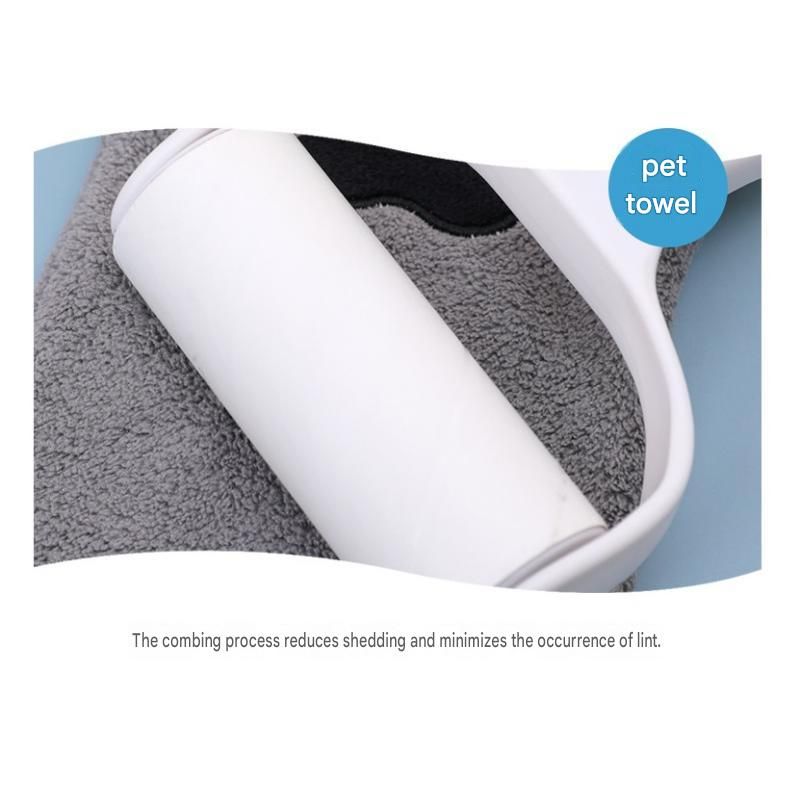 3-piece Pet Grooming Bathing Kit with 2 pack Blue Pet Drying Glove Towel and White Pet Shower Sprayer Brush Set - Coral Fleece Quick Dry Absorbent Cleaning Towel, Water Control Bath Tool for Dogs and Cats