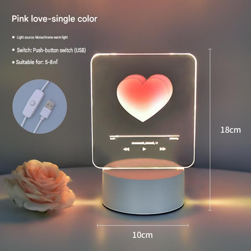 Creative Romantic Home Gift Set - Pink Dual Spray USB Humidifier with  Warm LED Night Light and White Acrylic Decorative Ambient Lamp, Portable Lamp and Car Humidifier Bundle for Bedroom Office Living Room